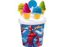 Opakowanie Wiaderko z foremkami Spiderman 17 cm