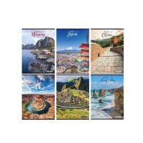 Opakowanie Zeszyt A5 w linie 54 kartki Travel 10 sztuk mix