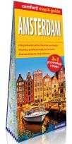 Okładka książki Amsterdam laminowany map&guide 2w1: przewodnik i mapa