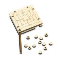 Opakowanie Drewniana gra podróżna 3D Młynek