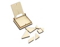 Opakowanie Drewniana gra podróżna 3D Układanka Tangram