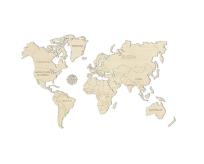 Opakowanie Drewniane puzzle 3D Mapa Świata XL