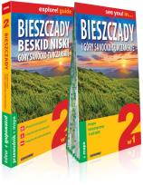 Okładka książki Explore!guide Bieszczady 2w1 w.2019