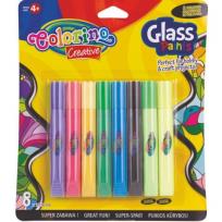 Opakowanie Farby do malowania na szkle 10,5 ml 8 kolorów