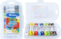Opakowanie Farby Tempera 7,5ml 10 kolorów KARBON