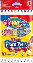 Opakowanie FLAMASTRY COLORINO KIDS DWUSTRONNE 10 KOLORÓW