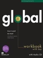 Okładka książki Global Intermediate WB + CD with key MACMILLAN