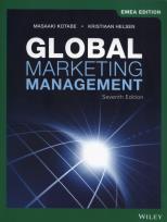 Okładka książki Global Marketing Management