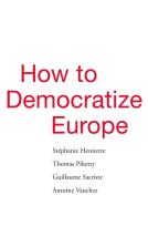 Okładka książki How to Democratize Europe