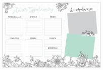 Opakowanie Planner 2021 biurkowy 30K Kwiatki TOP2000