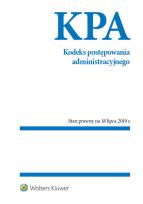 Okładka książki Kodeks postępowania administracyjnego w.2019