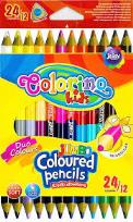 Opakowanie Kredki ołówkowe Colorino dwustronne trójkątne Jumbo 12 sztuk/24 kolory