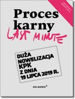 Okładka książki Last Minute Proces Karny 2019