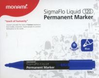Opakowanie Marker permanentny Monami SigmaFlo 120 niebieski 12 sztuk