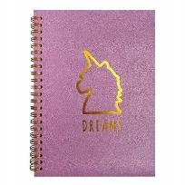 Opakowanie Notes A5/80K linia brokatowa okładka