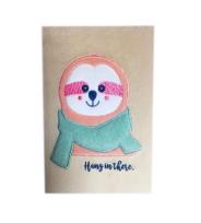 Opakowanie Notes A5 plusz Leniwiec z szalem Tick Tock ROZETTE