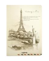 Opakowanie Notes A6/96K Wieża Eiffla i Statua
