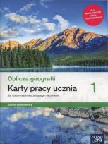 Okładka książki Oblicza geografii 1. Karty pracy ucznia dla liceum ogólnokształcącego i technikum. Zakres podstawowy. KP ZP 2019 NE