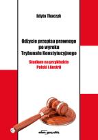 Okładka książki Odżycie przepisu prawnego po wyroku Trybunału Konstytucyjnego