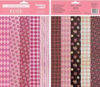 Opakowanie Papier ozdobny Rose 20x29 cm HAPPY COLOR