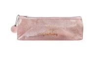 Opakowanie Piórnik saszetka brokatowy różowy