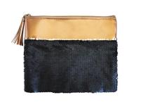 Opakowanie Piórnik saszetka granatowe cekiny