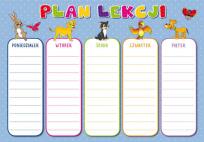 Opakowanie Plan lekcji + tabliczka mnożenia