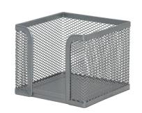 Opakowanie Pojemnik na karteczki Office Set metalowy srebrny