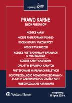 Okładka książki Prawo karne. Zbiór przepisów