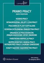 Okładka książki Prawo pracy Zbiór przepisów w.30/2019