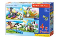 Opakowanie Puzzle x 4 - Mothers and Babies CASTORLAND