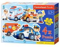 Okładka książki Puzzle x 4 - Rescue Services CASTOR