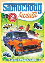 Okładka książki SAMOCHODY ŚWIATA CZĘŚĆ 2 ALBUM Z NAKLEJKAMI
