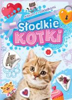 Okładka książki SŁODKIE KOTKI ALBUM Z NAKLEJKAMI