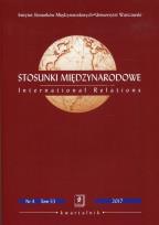 Opakowanie Stosunki Międzynarodowe Nr 4 Tom 53 /2017