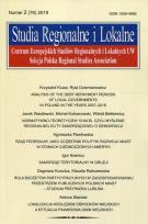 Opakowanie Studia Regionalne i Lokalne 2 (76) /2019