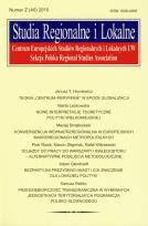 Opakowanie Studia Regionalne i Lokalne 2/2010