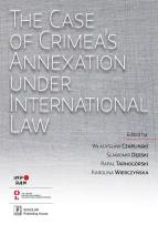 Okładka książki The Case of Crimea’s Annexation Under International Law