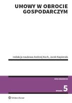 Okładka książki Umowy w obrocie gospodarczym w.5