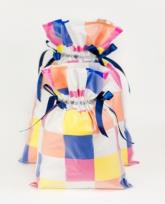 Opakowanie Worek Kolorowe Kwadraty 30x45cm (5szt) PAKADO