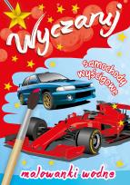 Okładka książki Wyczaruj samochody wyścigowe Malowanki wodne