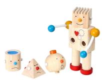 Opakowanie Drewniany robot - zestaw konstrukcyjny