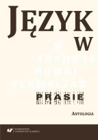 Okładka książki Język w prasie. Antologia