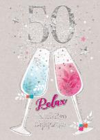 Opakowanie Karnet B6 50-te urodziny