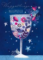 Opakowanie Karnet B6 Urodziny - Kieliszek