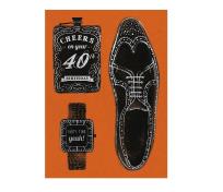 Opakowanie Karnet B6 z kopertą Urodziny 40