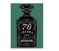 Opakowanie Karnet B6 z kopertą Urodziny 70