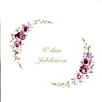 Opakowanie Karnet Jubileusz Kwadrat J02 - Kwiaty