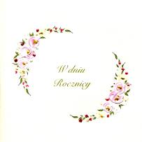 Opakowanie Karnet Rocznica Kwadrat R02