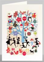 Opakowanie Karnet XP27 wycinany + koperta Święta Drzewo